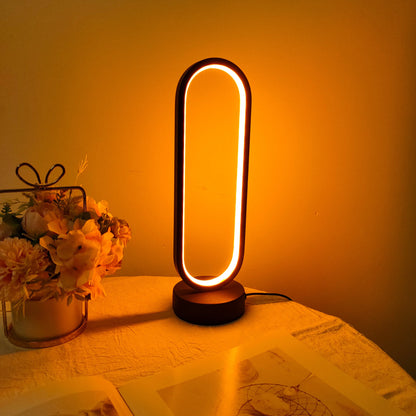 Three-color Dimming Bedside LED Ring Lamp