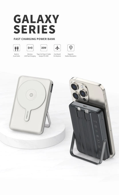 Wireless Portable Charger 10000mAh Magnetic Power Bank