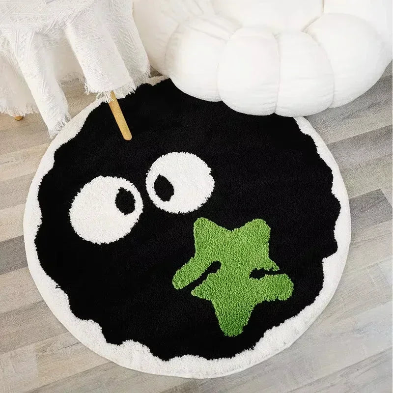 Cute Black Briquettes Carpet