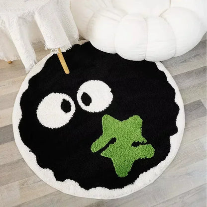 Cute Black Briquettes Carpet