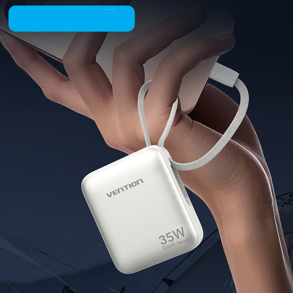 Power Bank 10000mAh 35W PD Fast Charger with USB Type C Cable