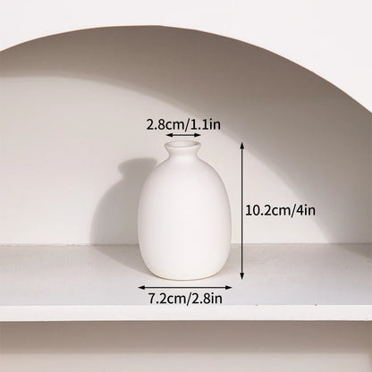 Modern White Minimalist Ceramic Vase