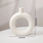 Pure White Ceramic Decorative Dried Flower Vase