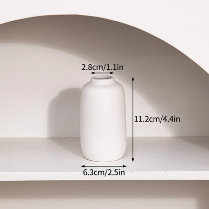 Modern White Minimalist Ceramic Vase