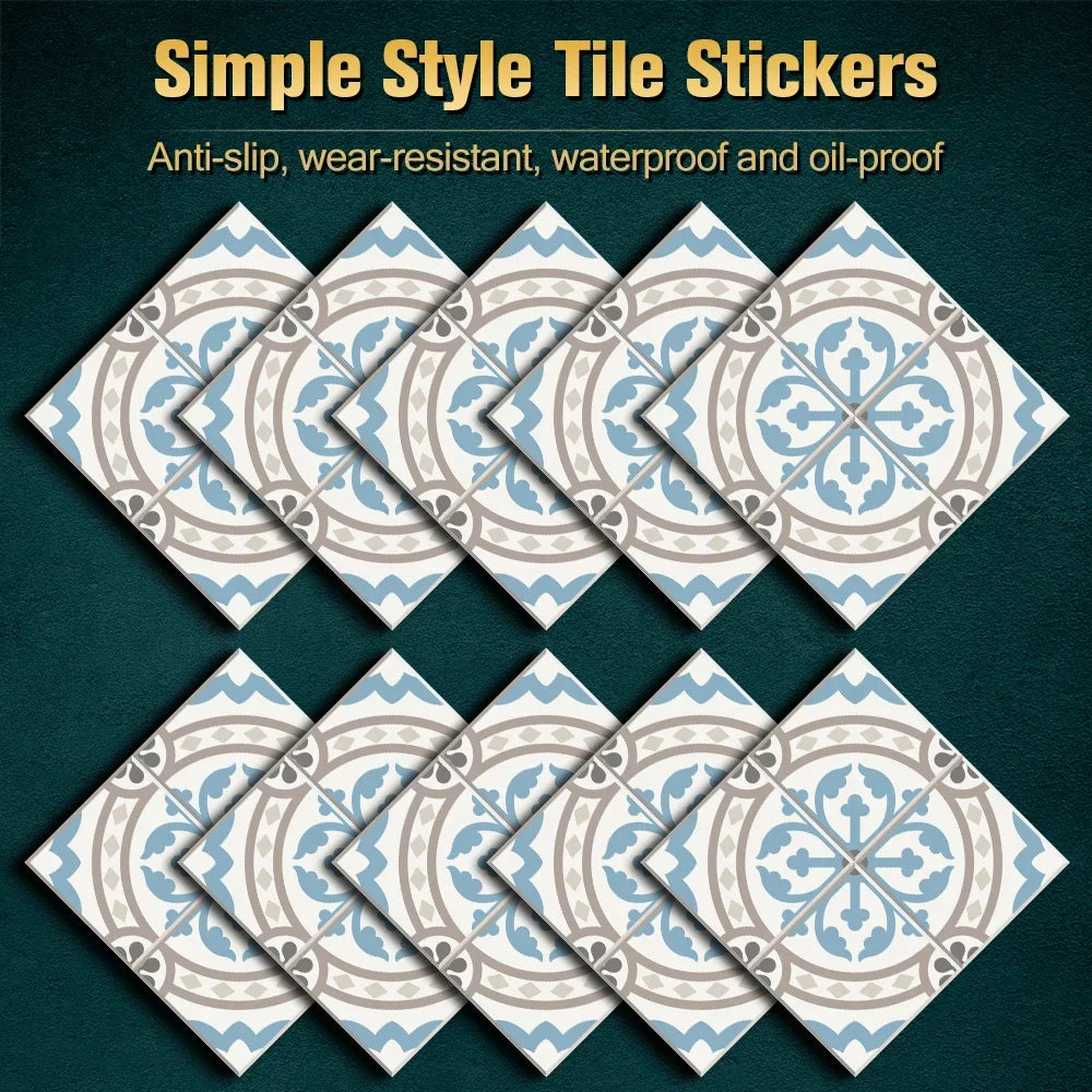 European Style Tile Stickers Waterproof & Oil-Proof Wall Sticker