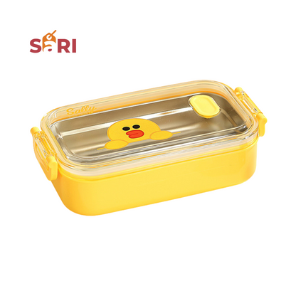 Kids Lunch Box 1000mL – SARI Food Container (Brown / Cony / Sally) | Leak-Proof, Durable, Portable, Lightweight & Travel-Friendly