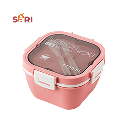 SARI | Double Layer Bento Lunch Box | Leak-Proof Food Container | 1700mL