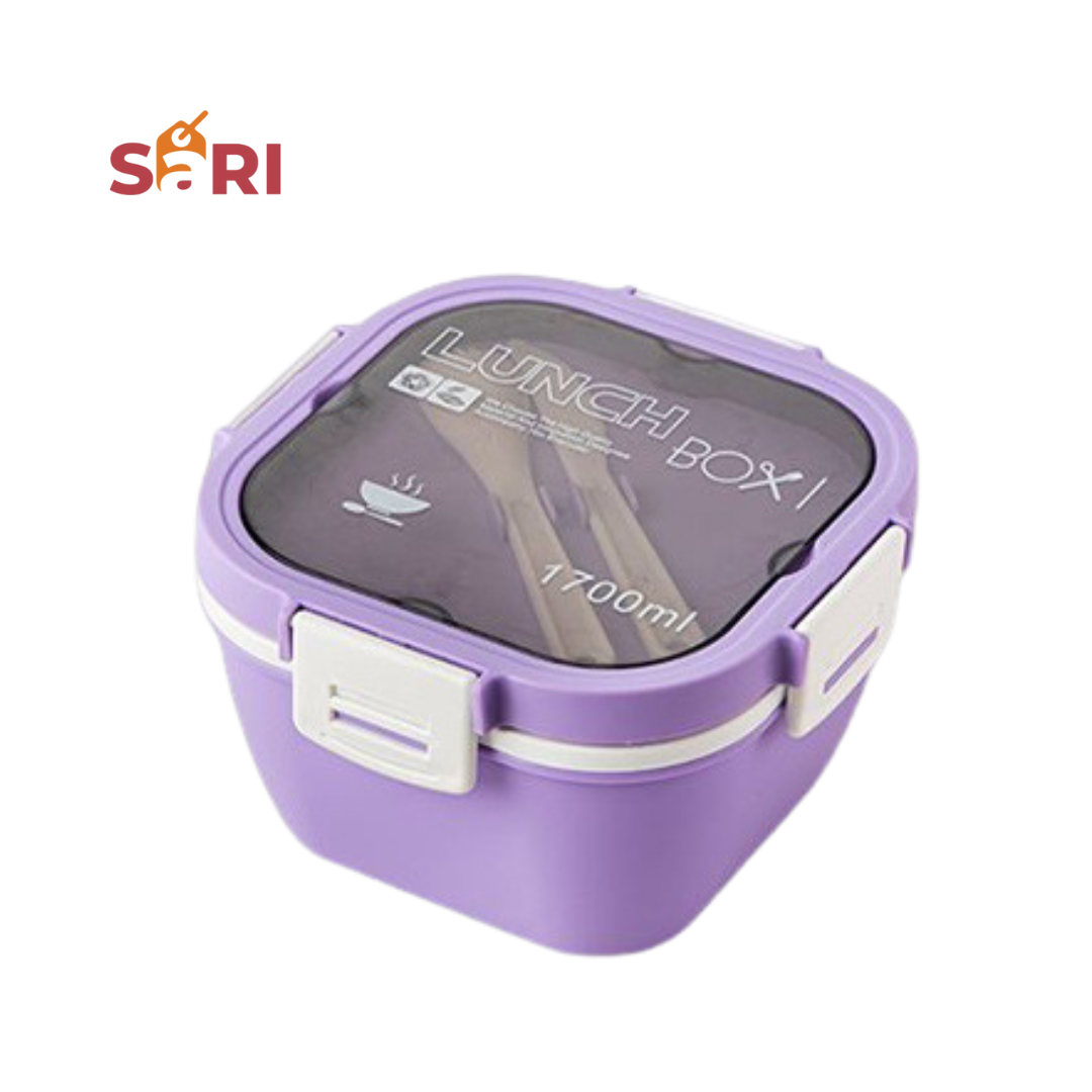 SARI | Double Layer Bento Lunch Box | Leak-Proof Food Container | 1700mL