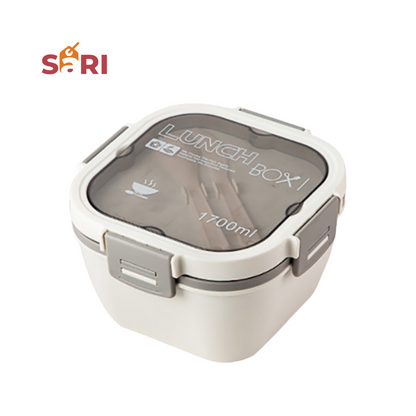 SARI | Double Layer Bento Lunch Box | Leak-Proof Food Container | 1700mL