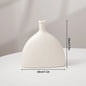 Pure White Ceramic Decorative Dried Flower Vase