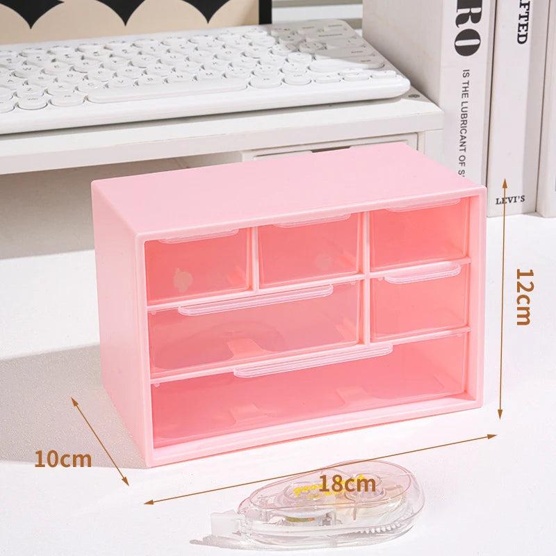 6 Grids Storage Box Stationery Organizer
