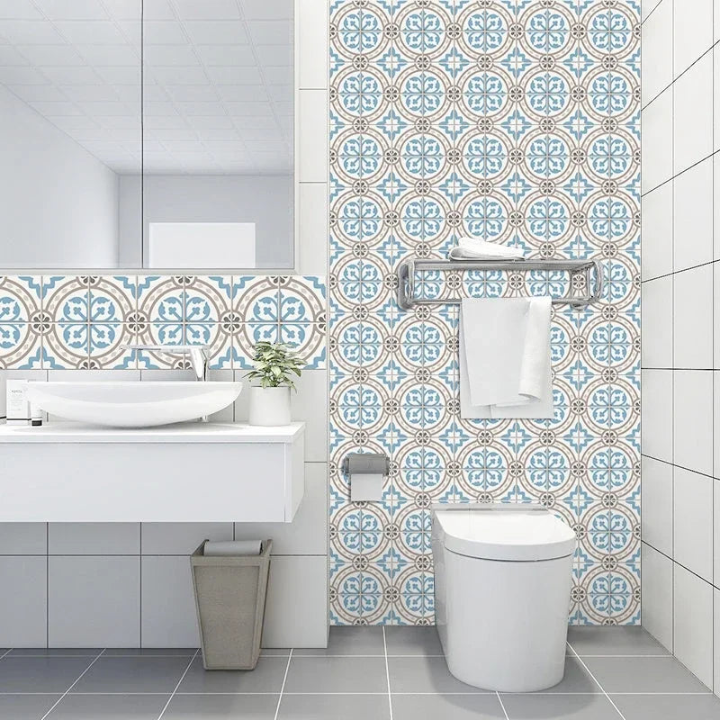 European Style Tile Stickers Waterproof & Oil-Proof Wall Sticker