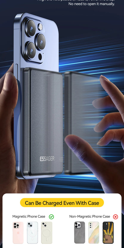 Thin Wireless Power Bank Magnetic 20W 5000mAh