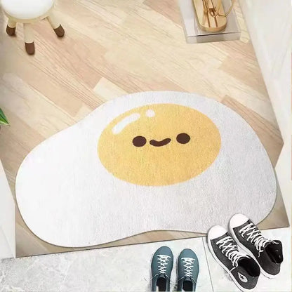 Nordic Flower Rug Cartoon Decor Carpet