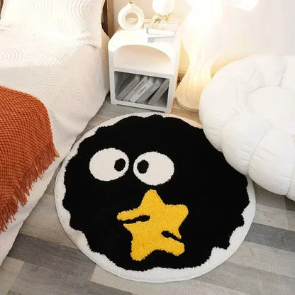 Cute Black Briquettes Carpet