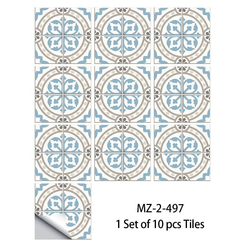 European Style Tile Stickers Waterproof & Oil-Proof Wall Sticker