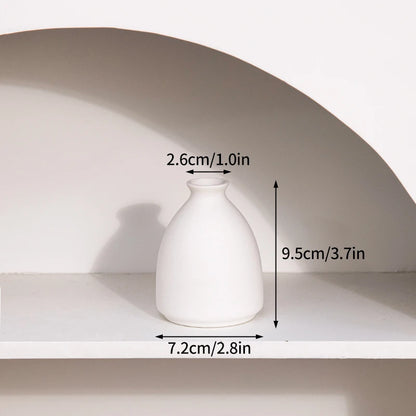 Modern White Minimalist Ceramic Vase
