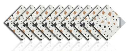 10 pcs Marble Terrazzo Waterproof and Oil-Proof Wallpaper