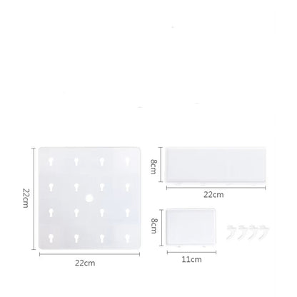 Punch-free Hole Board Wall Shelf Organizer