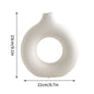 Pure White Ceramic Decorative Dried Flower Vase