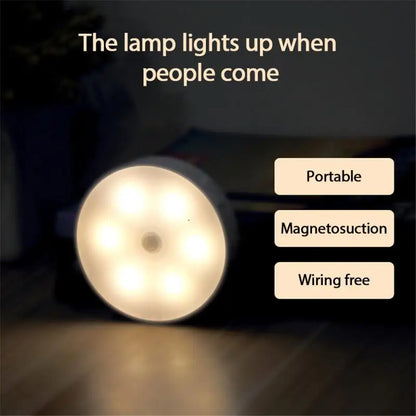 USB Rechargeable PIR Motion Sensor LED Night Light