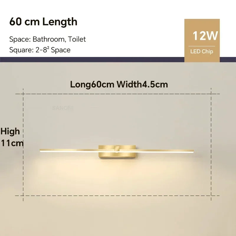 Modern LED Three Colors Wall Light