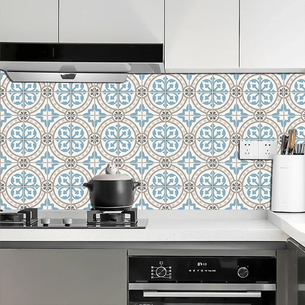 European Style Tile Stickers Waterproof & Oil-Proof Wall Sticker