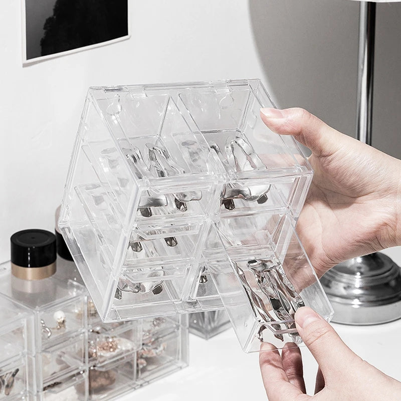 Cosmetic Jewelry Multi Layer Transparent  Storage Box