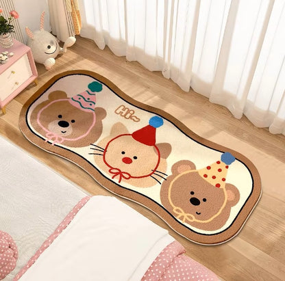 Cartoon Bedroom Rug Kawaii Mat
