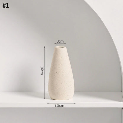 Modern White Minimalist Ceramic Vase