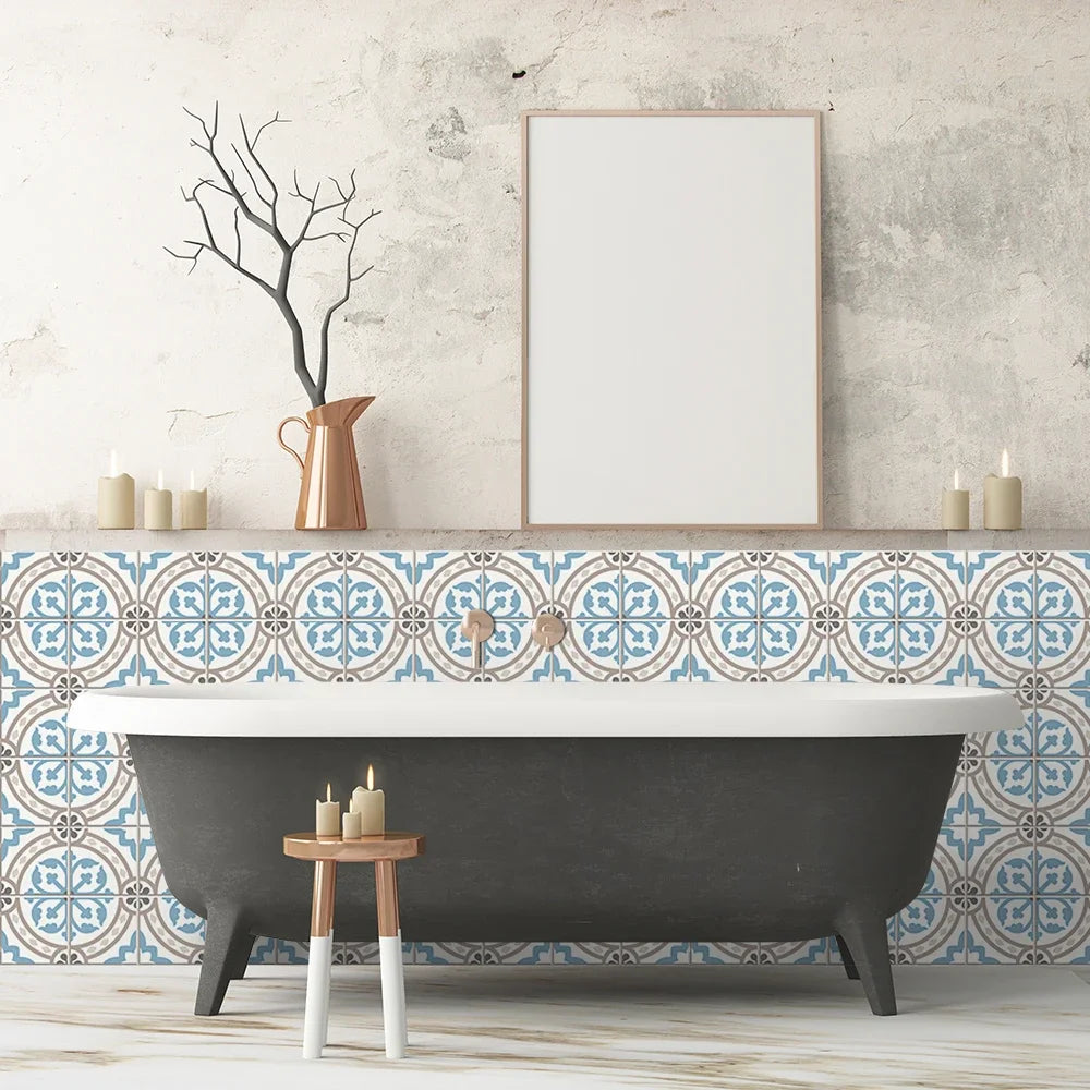 European Style Tile Stickers Waterproof & Oil-Proof Wall Sticker