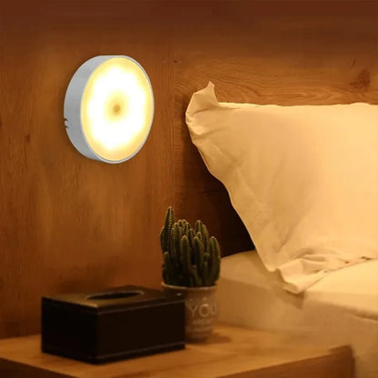 PIR Motion Sensor LED Night Light USB Rechargeable