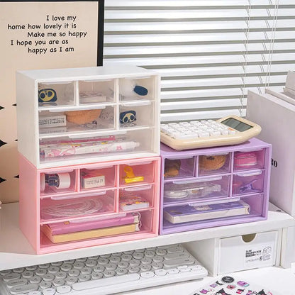 6 Grids Storage Box Stationery Organizer