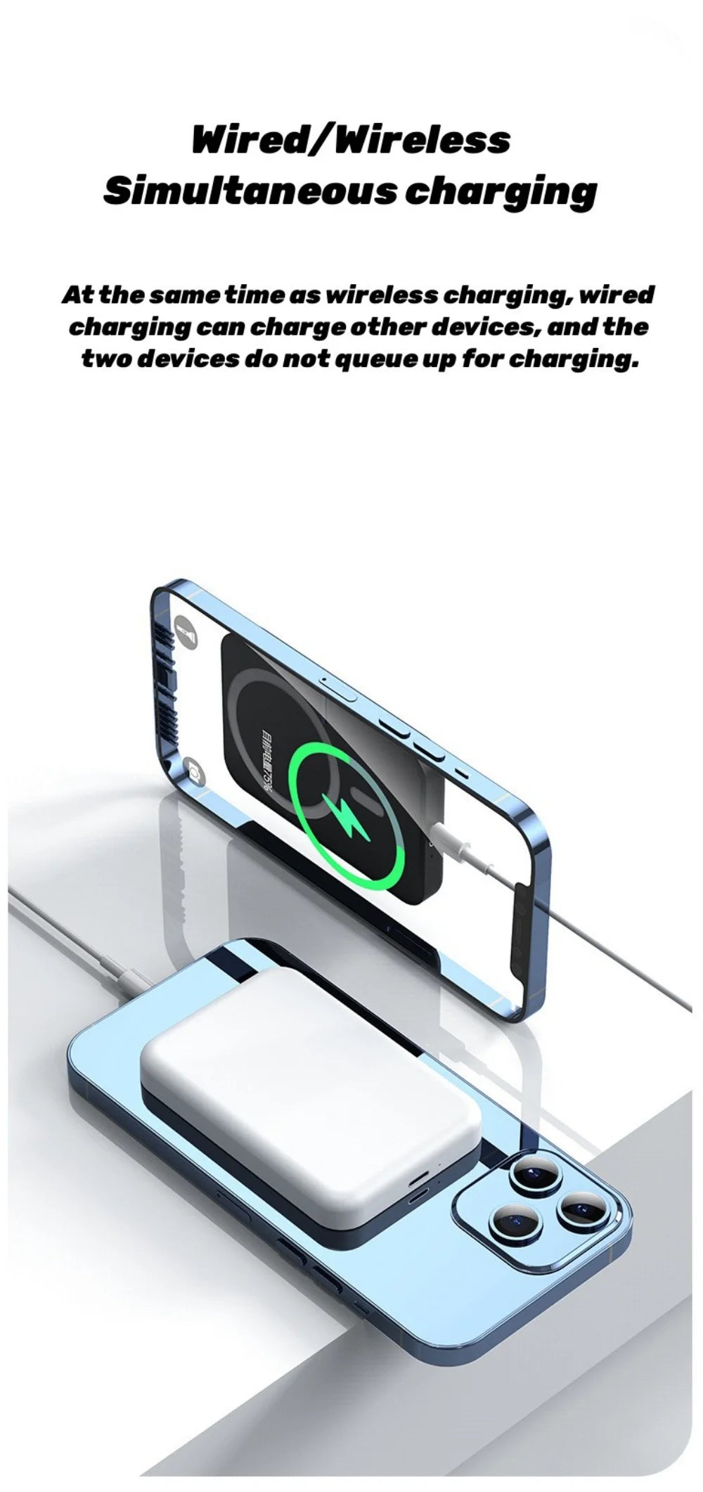 10000mAh Magnetic Wireless Power Bank