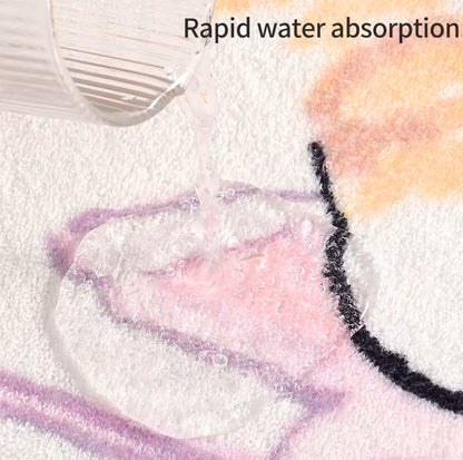 Cartoon Bedroom Rug Kawaii Mat