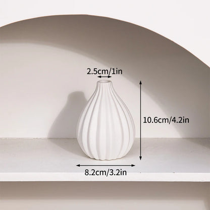 Modern White Minimalist Ceramic Vase