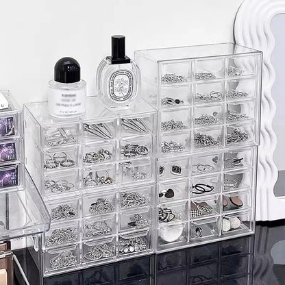 Cosmetic Jewelry Multi Layer Transparent  Storage Box