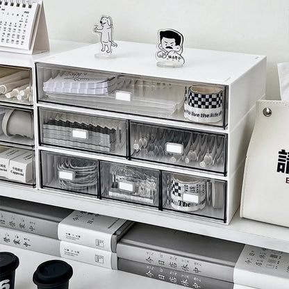 Acrylic Pen Stationery Storage Box Drawer