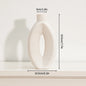 Modern White Minimalist Ceramic Vase