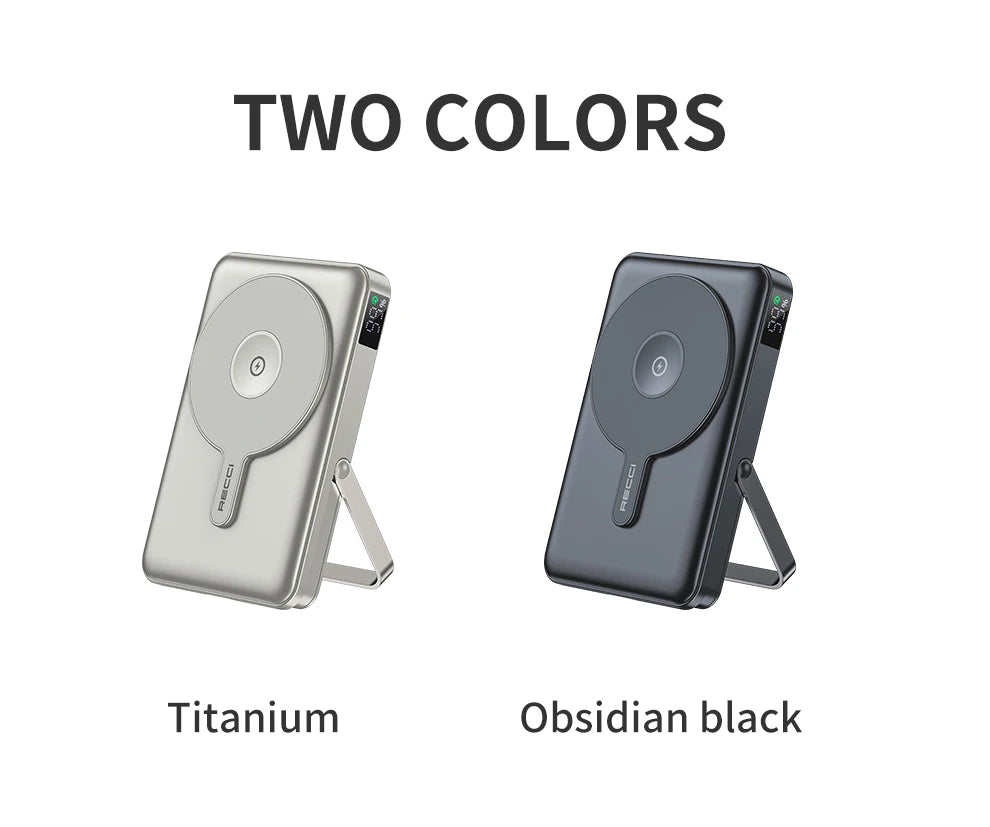 Wireless Portable Charger 10000mAh Magnetic Power Bank