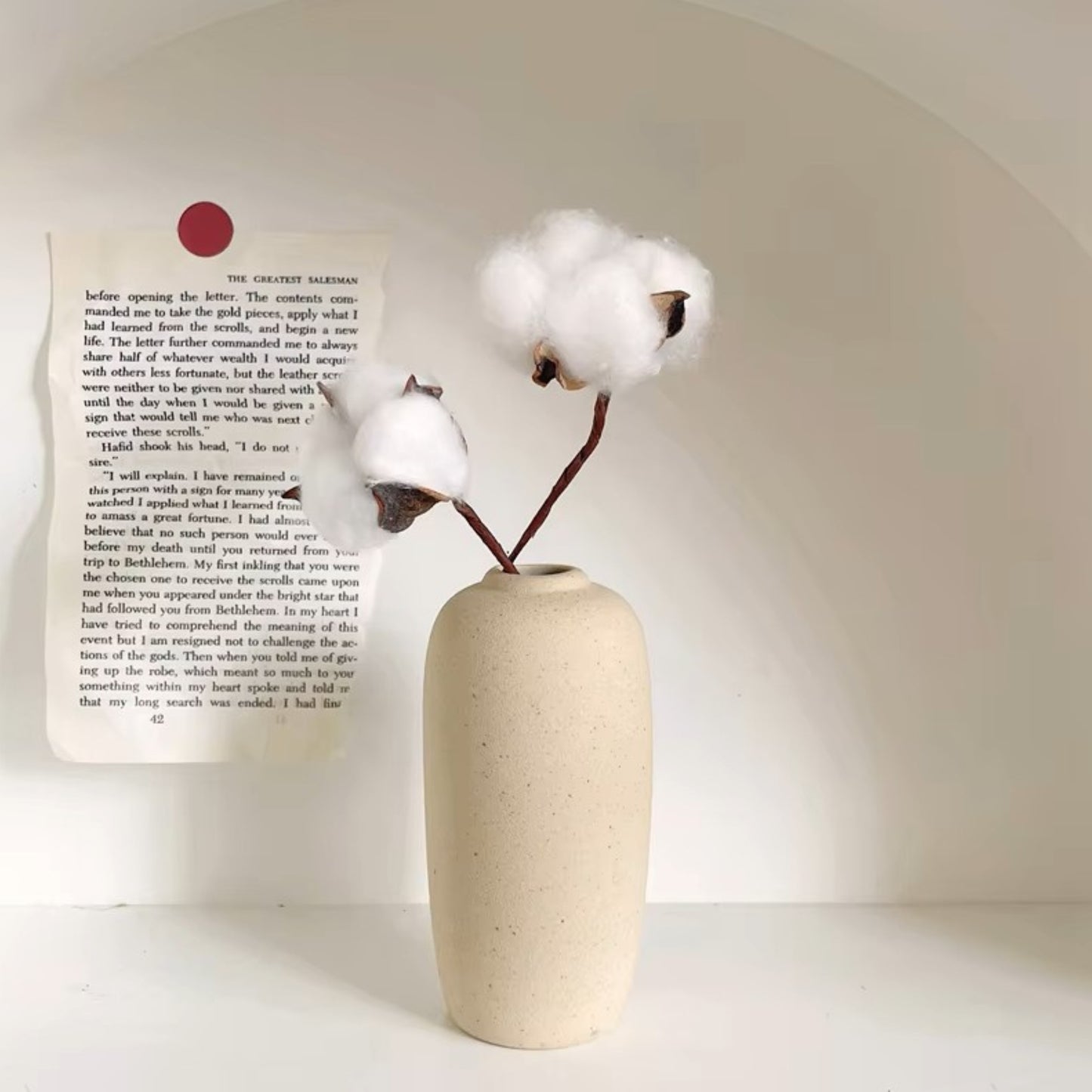 Modern White Minimalist Ceramic Vase