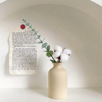 Modern White Minimalist Ceramic Vase