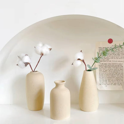 Modern White Minimalist Ceramic Vase