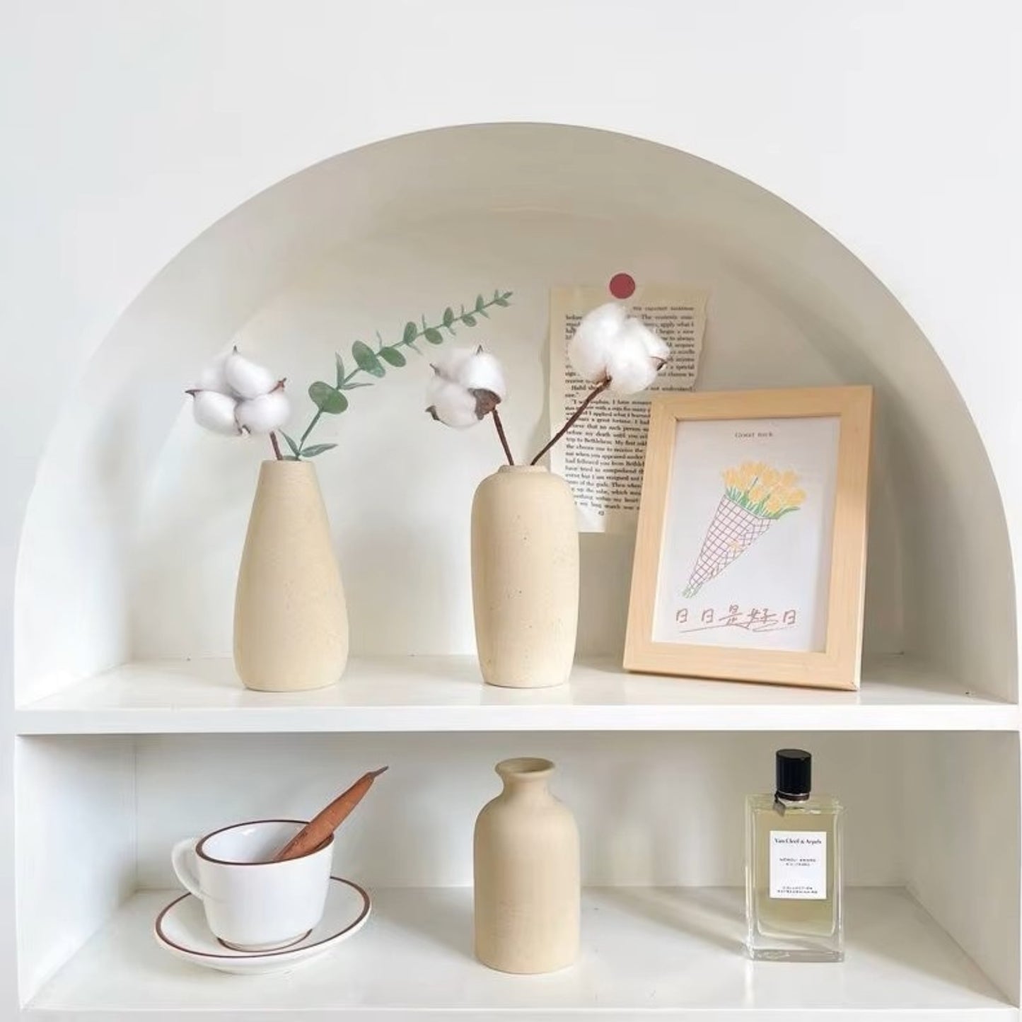 Modern White Minimalist Ceramic Vase