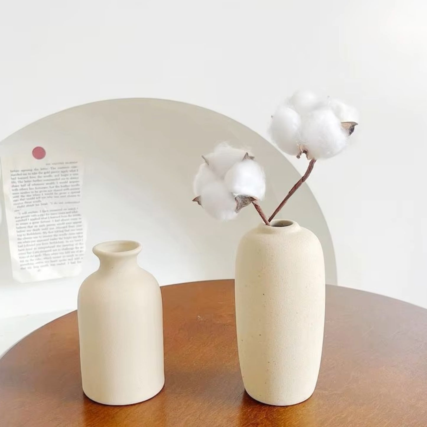 Modern White Minimalist Ceramic Vase