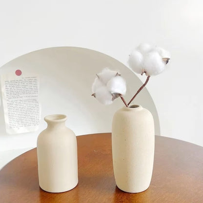 Modern White Minimalist Ceramic Vase