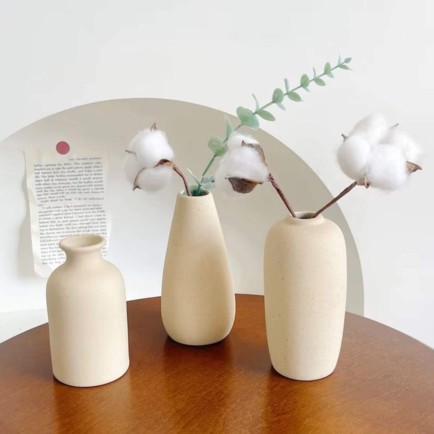 Modern White Minimalist Ceramic Vase