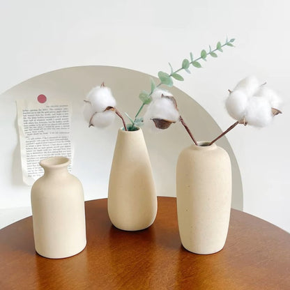Modern White Minimalist Ceramic Vase