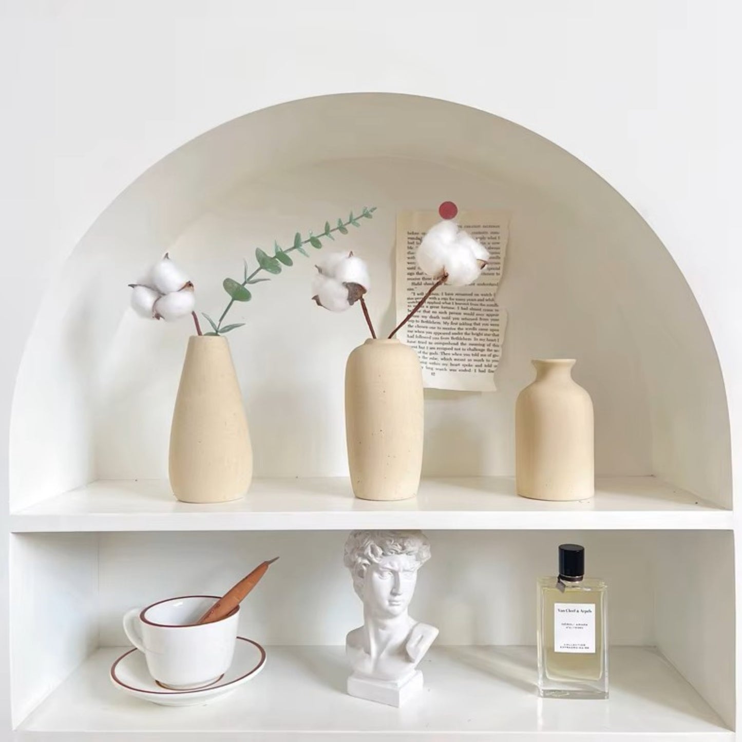 Modern White Minimalist Ceramic Vase