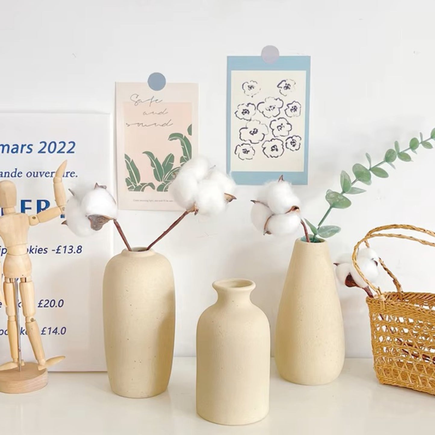 Modern White Minimalist Ceramic Vase